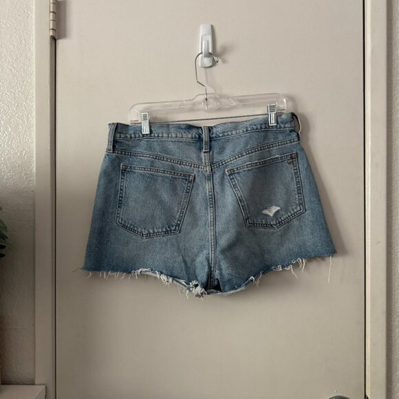 🦋 MADEWELL Relaxed Denim Shorts in Madera Wash: Side-Slit Edition Size 29 - Picture 4 of 5